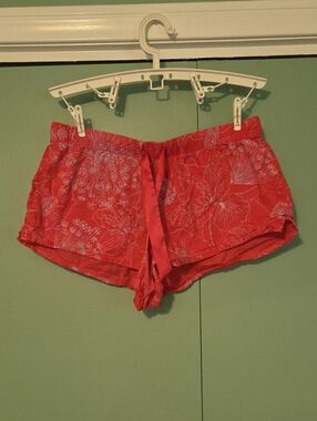 Victoria Secret Pink Floral Drawstring Lounge Shorts Pajama Short Size Medium
